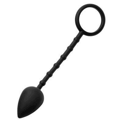 Imbed Silicone Anal Plug And Cock Ring 9 7 Inch