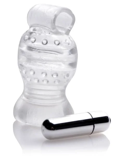 Trinity Vibes Vibrating Penis Head Teaser Clear — image 4 of 8