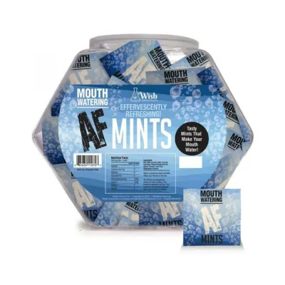 Oral Sex Products Mouth Watering Af Effervescent Mints 100 piece Fishbowl Display