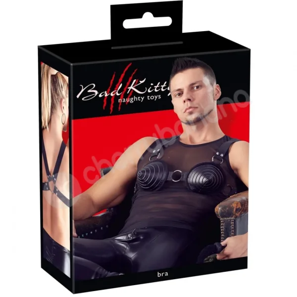 Bad Kitty Black Unisex One Size Stretchy Cone Bra
