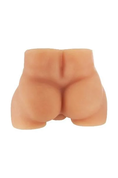 Double Up Dennis Dildo And Ass Masturbator Beige