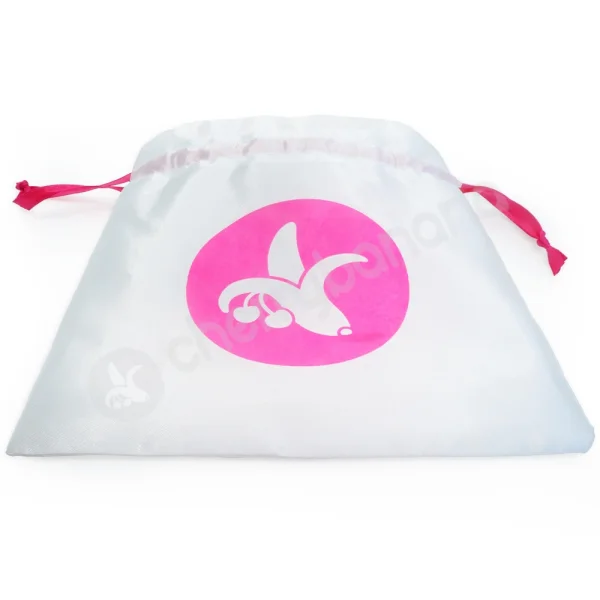 Cherry Banana Satin Storage Bag Small