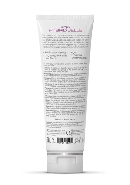 Wicked Simply Hybrid Jelle Lubricant