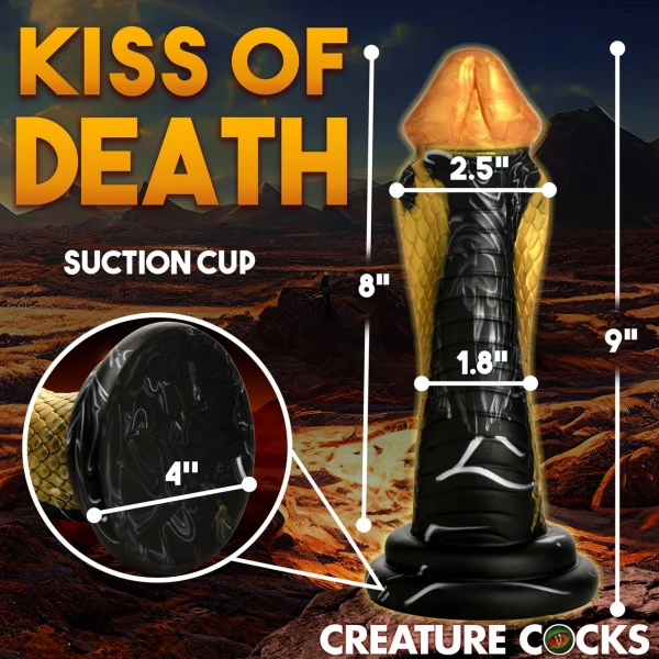 Creature Cocks - Golden Mamba Silicone Dildo