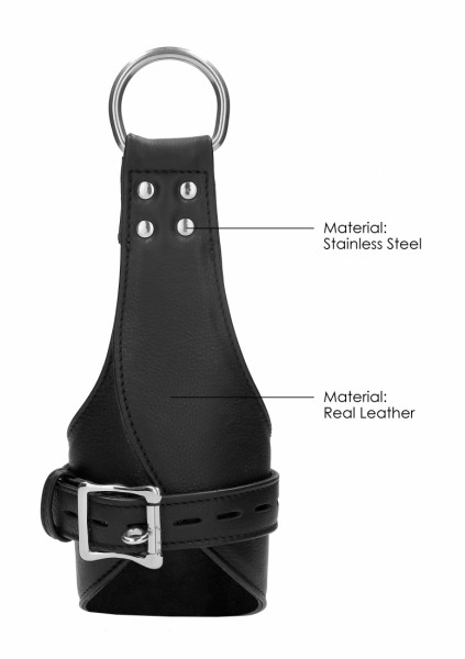 Suspension Wrist Bondage Handcuffs - Black - Adult BDSM Toys
