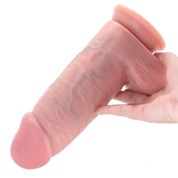 RealRock 8 Inch Extra Thick Ballsy Dildo