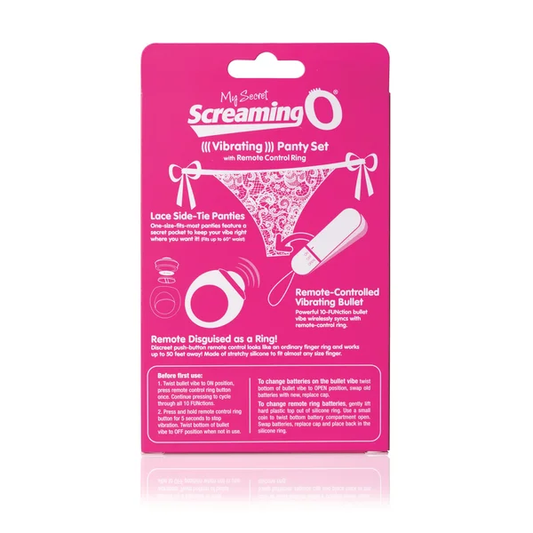 My Secret Screaming O Vibrating Panty Set - Pink - Each — image 10 of 16