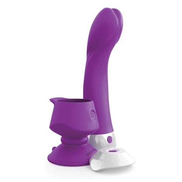 Threesome Wall Banger G Silicone Vibrator - Purple — image 7 of 11