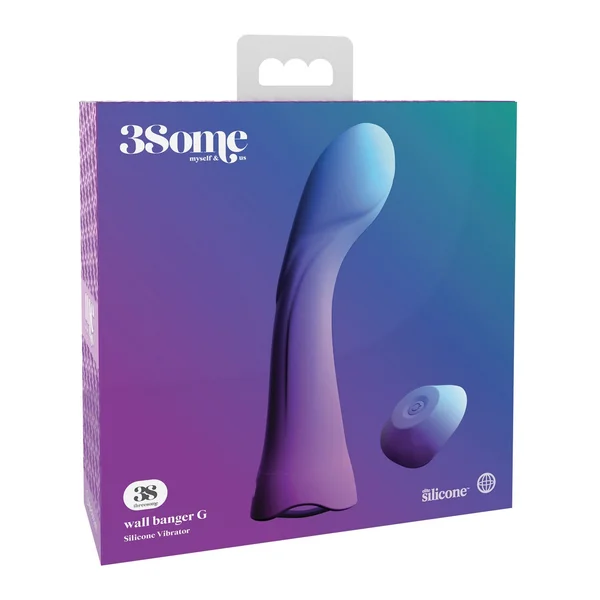 Threesome Wall Banger G Silicone Vibrator - Purple — image 8 of 11