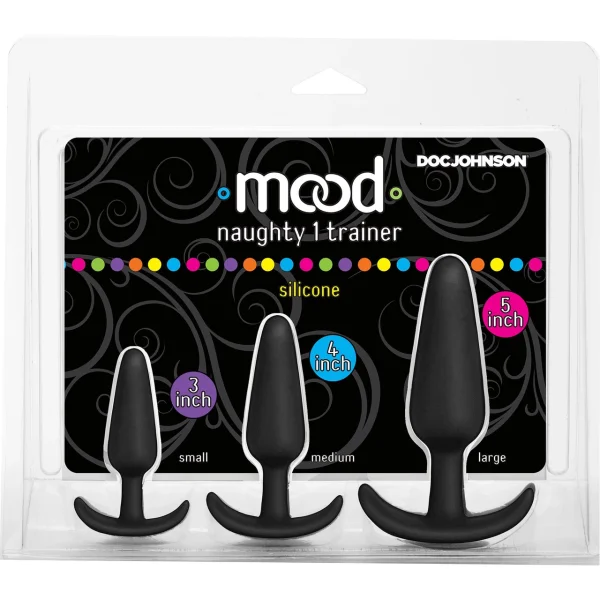 Doc Johnson Mood Naughty 1 Trainer Kit with 3 Butt Plugs