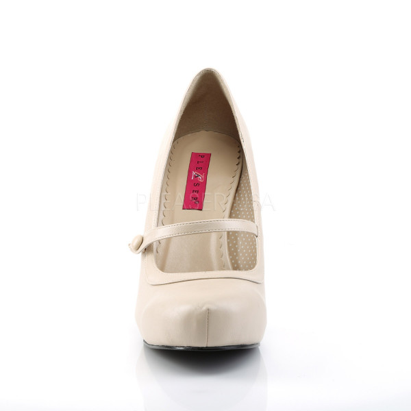 4 1/2 inches Heel, 3/4 inches Hidden PF Maryjane Pump