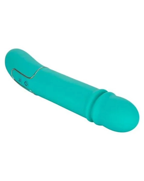 Shameless Flirt Thrusting Vibrator - Blue - 10 Inch