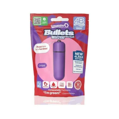Bullets Discreet Screaming O 4b Bullet Vibrator Grape