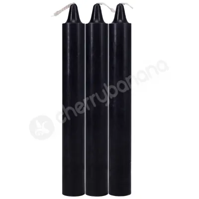 Doc Johnson Japanese Drip Candles Black 3 Pack