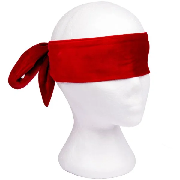Bondara Curtain Call Red Velvet Blindfold