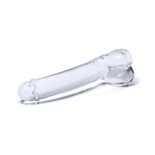 7" Realistic Curved Glass G-spot Dildo