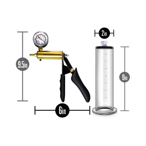 Performance - Vx6 Vacuum Penis Pump With Brass Pistol & Pressure Gauge -  Clear — image 16 of 25