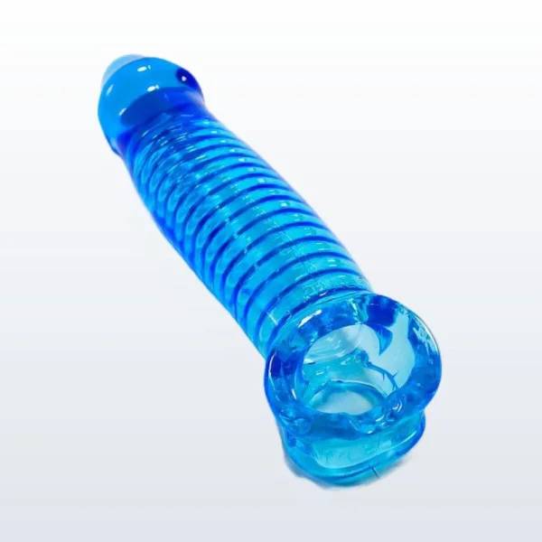 Oxballs Muscle Smooth Cocksheath Atomic Jock Penis Extender - Ice Blue — image 5 of 6