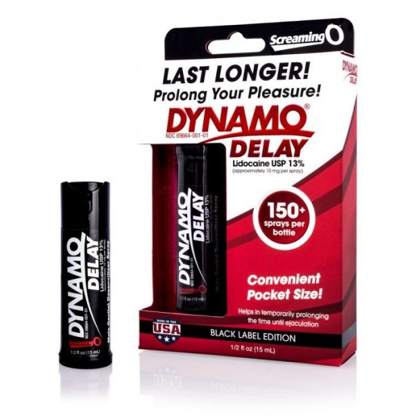 Screaming O Male Dynamo Delay Spray - Black Series
