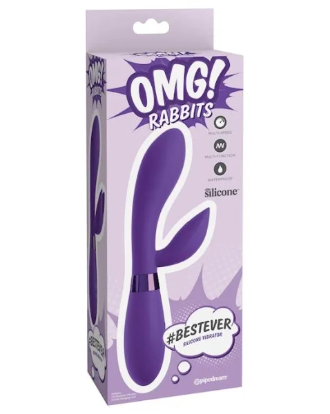 Omg! Rabbits #bestever Silicone Rabbit Vibrator - Purple