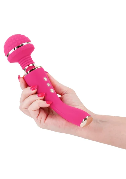 Sugar Pop Bliss Silicone Rechargeable Wand Style Vibrator - Black