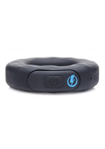E-Stim Pro Silicone Vibrating Cock Ring with Remote