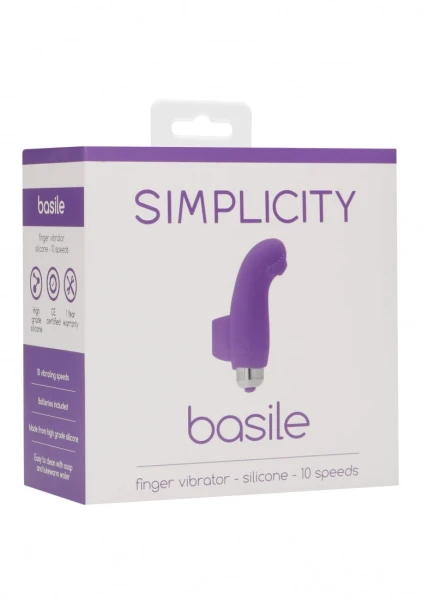 BASILE Finger vibrator - Purple