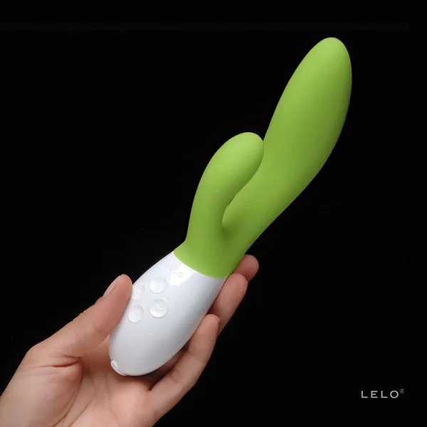 LELO Ina 2 Waterproof Rabbit Vibrator - Lime Green