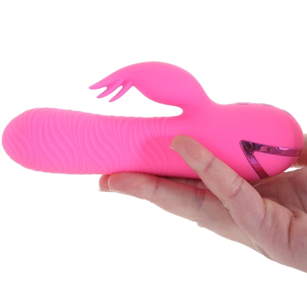 California Dreaming Sacramento Sweetie Dual Stimulation Vibrator With Rotating Beaded Shaft By CalExotics