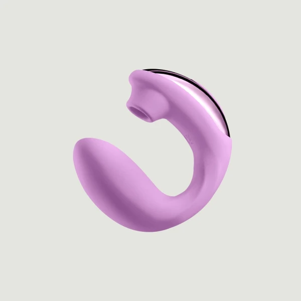 NS Novelties Desire Euphoria Dual Ended Rechargeable Vibrating & Air Pulse Stimulator