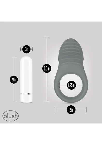 Blush Noje C1 Cock Ring with Rechargeable Vibrating Bullet — image 8 of 9