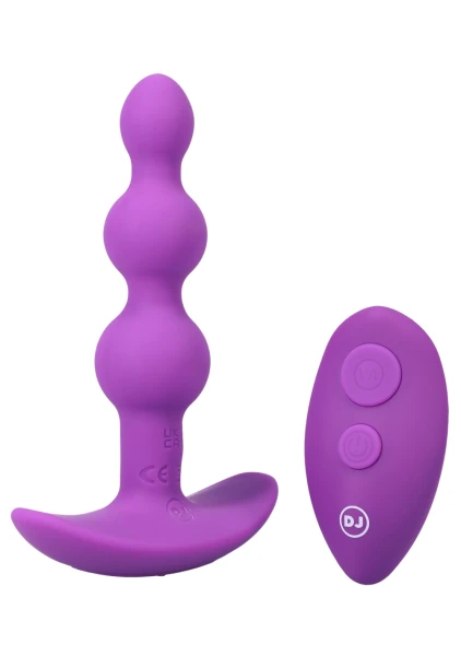 A-Play - BEADED VIBE - Rechargeable Silicone Anal Plug with Remote — image 6 of 20