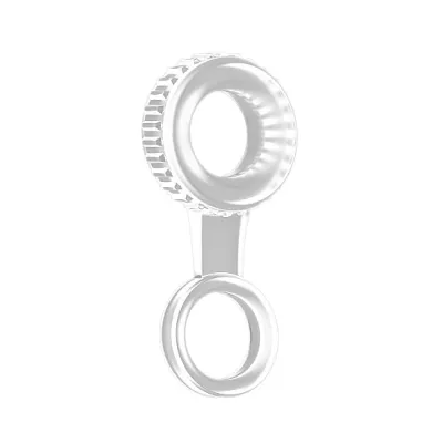 Sono No 47 Cockring with Ball Strap Translucent
