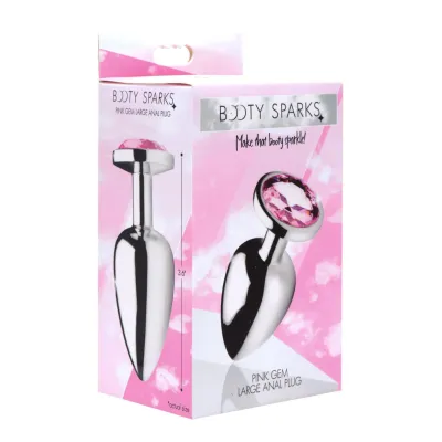 Pink Gem Anal Plug Large