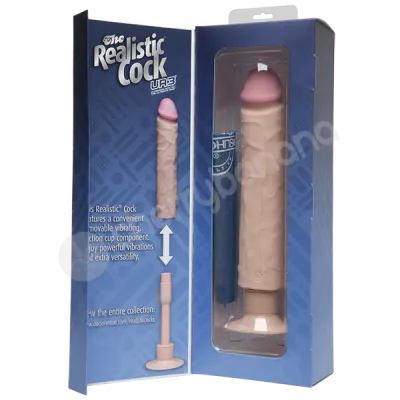 The Realistic Cock Flesh 10 Vibrating Dildo Without Balls