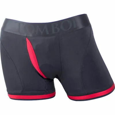 SpareParts Tomboii Harness Boxer Briefs Black Red