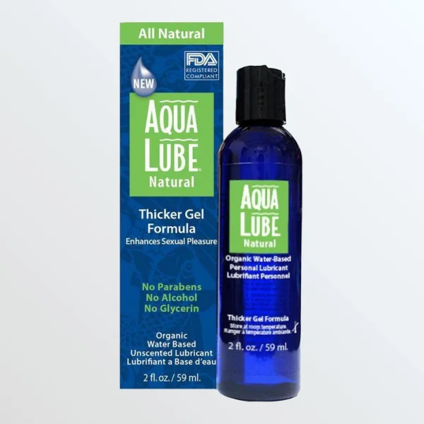 Aqua Lube Natural - Water-Based Lube | 2oz | Intense Sexual Lubricant