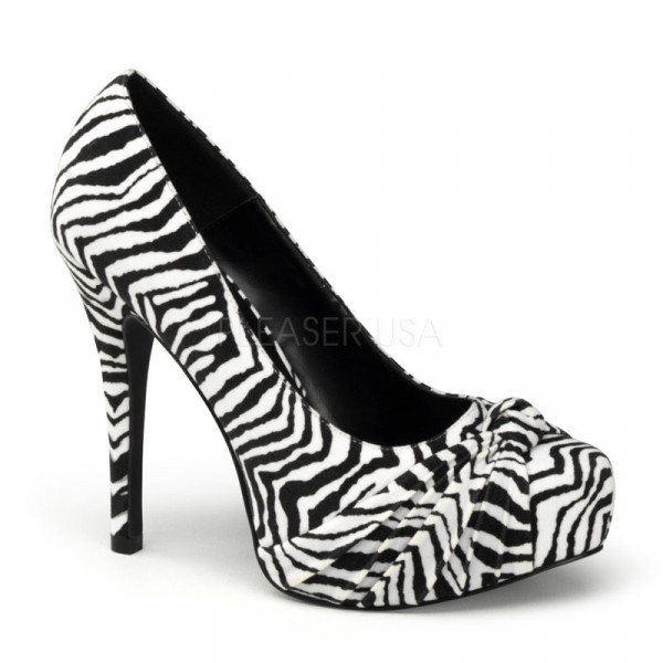 SAFARI-06 - 4 3/4" Heel, 1" Hidden P/F Pump W/ Pleated Detail — image 5 of 8