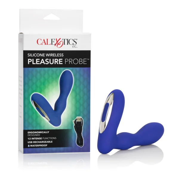 Silicone Wireless Pleasure Probe - Blue — image 12 of 16
