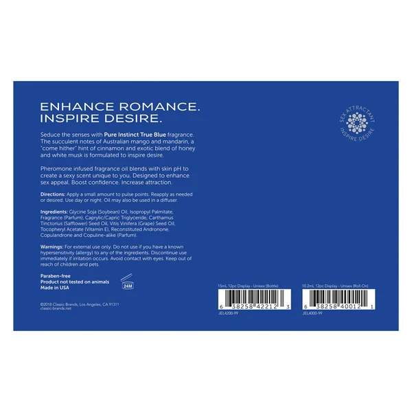 Pure Instinct Pheromone Fragrance Oil True Blue 12 Pc Display 15 ml — image 7 of 8