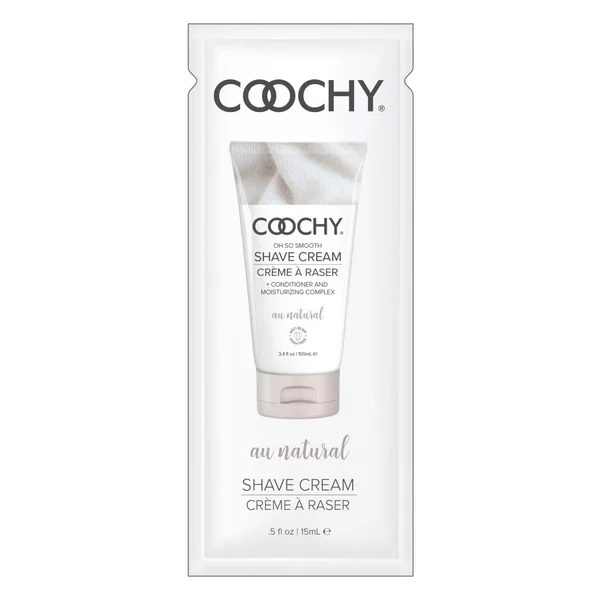 Coochy Shave Cream - Au Natural - 15 ml Foils 24 Count Display — image 6 of 7