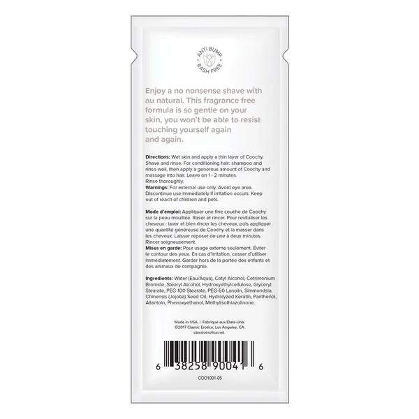 Coochy Shave Cream - Au Natural - 15 ml Foils 24 Count Display — image 7 of 7