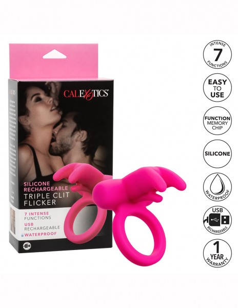 CalExotics Triple Flick Cockring — image 4 of 6