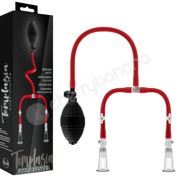 Temptasia nipple squeeze pump system