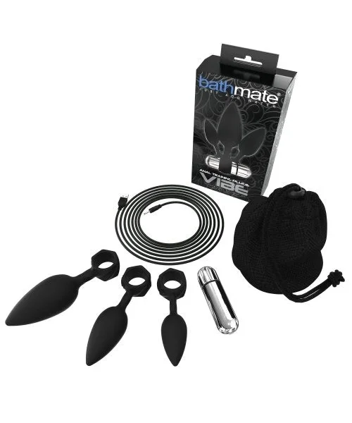 Bathmate Anal Training Plugs Vibe Black
