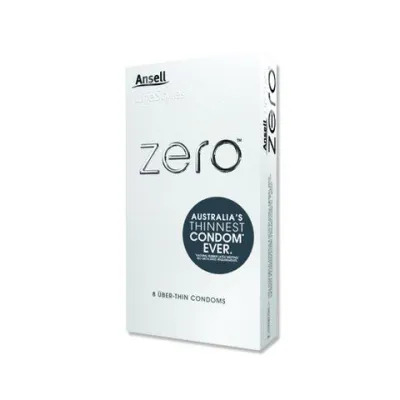 Ansell Lifestyles Zero Uber Thin Condoms 8s