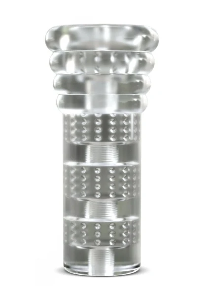 Clear Glow-In-The-Dark Self Lubricating Stroker