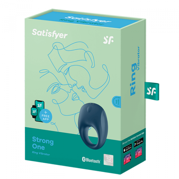 Satisfyer Strong One Vibrating Cock Ring with Long-Distance App Control