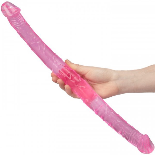 Pink Sherbet Double Dip Dildo - 17 Inch