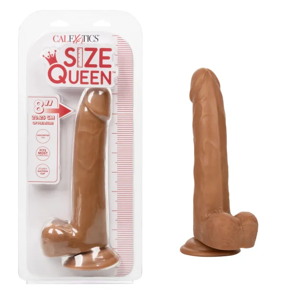 Size Queen 8 inch-20.25 Cm - Brown